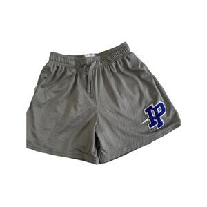 Inaka Power Gray Mesh Shorts Mens Size L Athletic Streetwear Elastic Waist